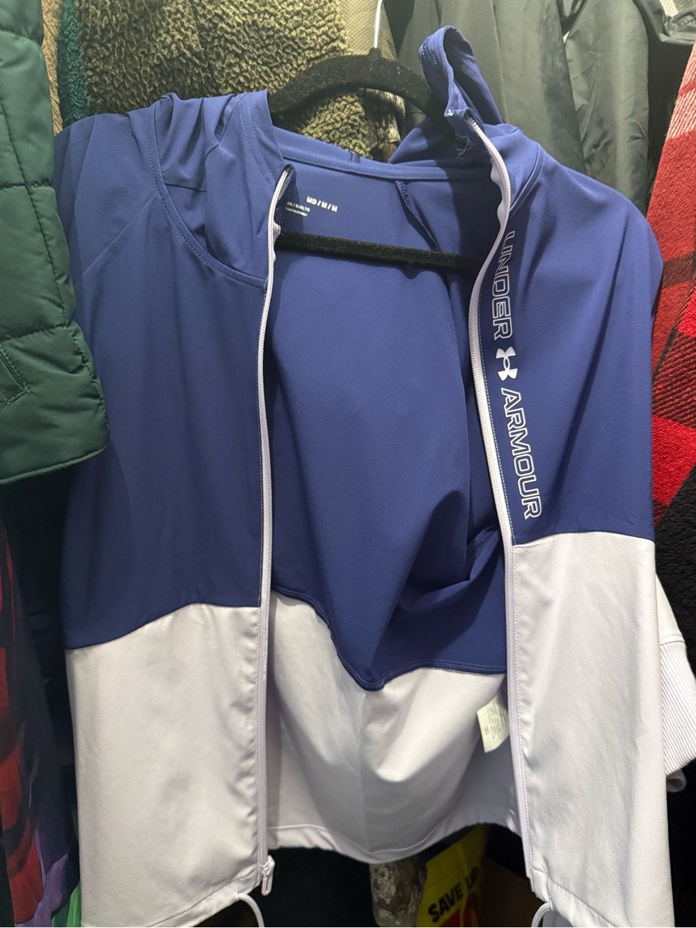 Under Armour Purple Zip light jacket